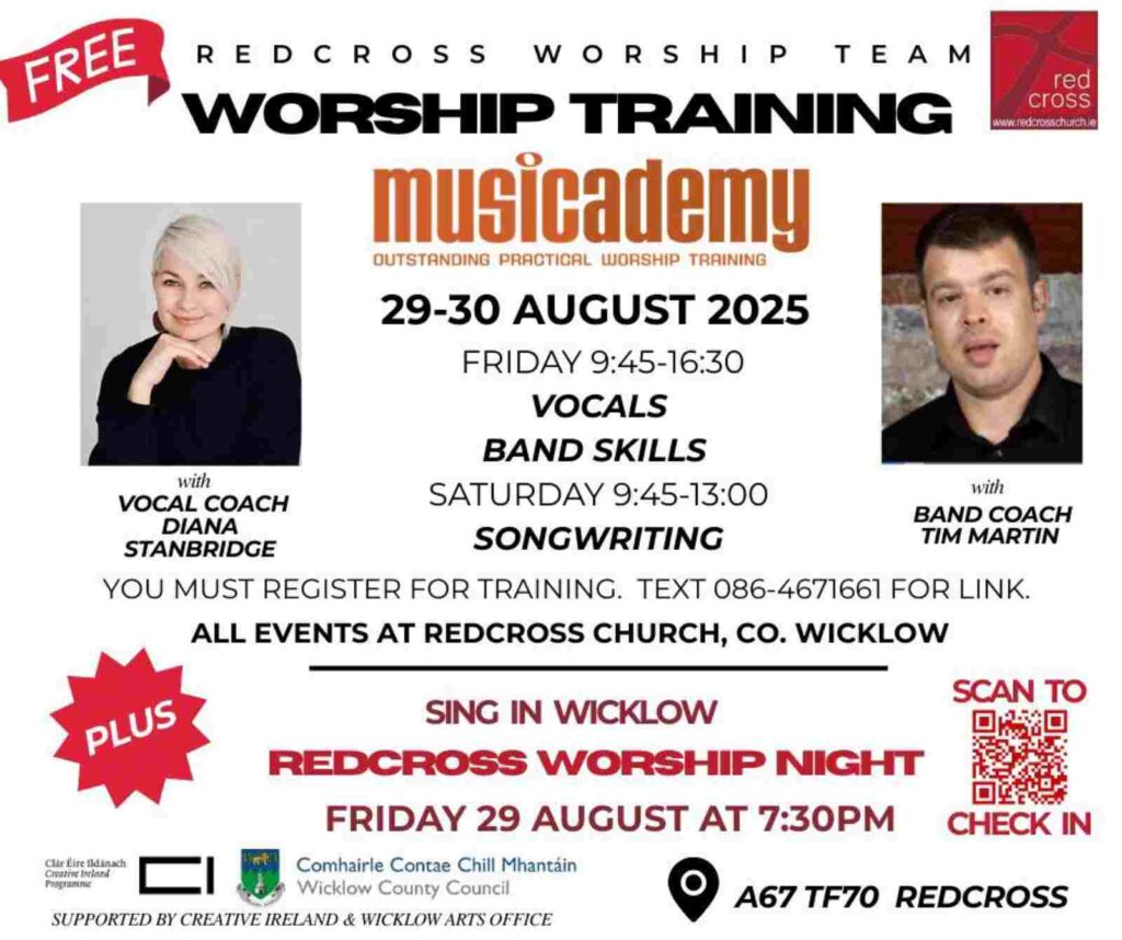 Redcross Worship Training ireland blog post image